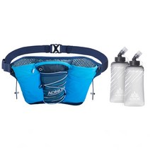 러닝벨트 AONIJIE W8104 대용량 스포츠 허리 가방 840ml 수화 조깅 팩 캐주얼 대형 벨트 파우치, 04 Blue with Bottle