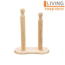 YL 우드 2단 키친타올 걸이 원목 랩걸이 홀더 거치대 디스펜서 스텐드형 키친타올봉 싱크대 정리 스탠드봉 휴지 키친타올 걸이 CO8436U2977, ◈키친타올봉 2단 1P◈