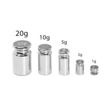 그램 무게 측정 교정 도구 저울 스케일 세트 정확한 크롬 도금, 01 1g2g5g10g20g 5pcs