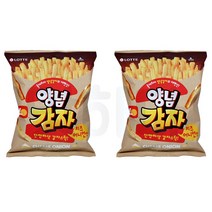 롯데리아 양념감자스틱 치즈어니언맛 단짠바삭 감자스낵, 50g x 2개