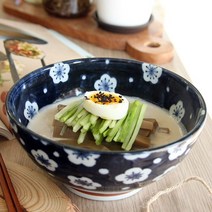 다온아토 시원한 면요리와 어울리는 감성 도자기 면기, 1p, 24_인디고 하나 면기