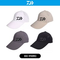 DAIWA 다이와 모자 자수로고 볼캡 통기성 낚시모자 바다 루어 선상 갯바위 가을낚시, 다크그레이(9109C)
