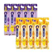 페리오 키즈 3단계 피카츄 칫솔 10개, 랜덤 발송, 1개입