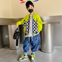 베베초롱 남아 봄철 트레이닝 점퍼 2022년 미드키즈 봄가을 키즈양기 웜업 래쉬가드