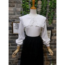 (무료배송)플라워레이스 세라 빅카라 블라우스