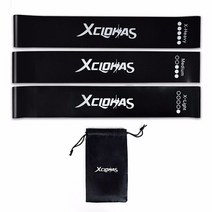 홈트 xc lohas 탄성 저항 밴드 미니 루프 라텍스 운동 밴드 남성용 강도 훈련 밴드 홈 체육관 장비 맞춤형, 0.5 0.9 1.3mm 및 가방