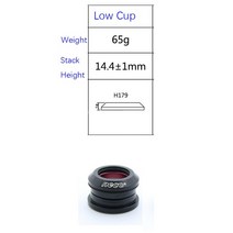 NECO-세미 통합 스레드리스 탑 로드 자전거 베어링 헤드셋 41/41.4/41.5/41mm 자이언트 TCR 트리번 RC520, 01 short cup