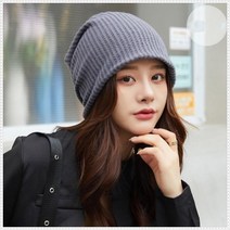 루즈핏 골지 모자 겨울 수면 멀티 비니 빅사이즈 두건비니 롱 대두 주름골지 주름