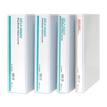 백투 3공 D링바인더 셀프메이드 흰투 백색 투명 D링 비닐 고주파 바인더 삼정파일스, 7cm