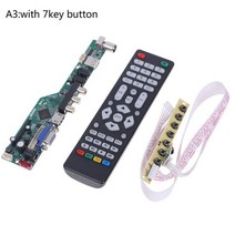 T.SK106A.03 범용 LCD TV 컨트롤러 드라이버 보드 V53 아날로그 TV/AV/PC/HDMI/USB 미디어 마더 보드, 03 A3