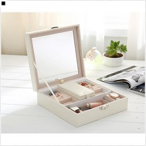 넉넉수납공간 고급스러운디자인 예물함사용 간이금고기능 악세사리수납장 악세사리정리함, 블랙