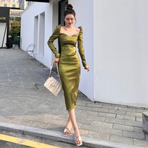 KORELAN 년 디너 파티 파티 생일 미니드레스 여명원 슬림해 보이는 디자인센스 스커트