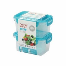 셰프웨어 클릭 직사각 밀폐 430ml (2p), 단일속성