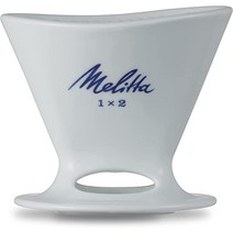 메리타 Melitta 커피 드리퍼 24잔용 프리미엄 필터 12 수접메이저 스푼 첨부 일본제 하사미야키 PF-WH 화이트