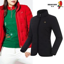 [마코 SALE] (여성)로고 자수 패턴 덕다운 패딩 점퍼_MIW4DJ01