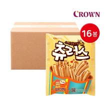 크라운 스페인 정통스낵 츄러스 84g 16봉, 16개
