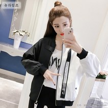 여성 항공 야구 점퍼 후드 자켓 잠바 바람막이A240211