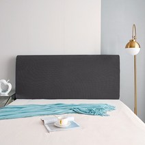 침대 프레임 헤드보드 편백나무 저상형 깔판 호텔형 침대헤드 제작 plaid cover, w220cm 더블베드, 어두운 회색