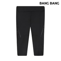 [뱅뱅] 여성 밴딩 6부 팬츠(검정)
