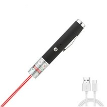 별지시기 고출력 USB 충전식 고양이 손전등 펜 대화형 강력한 사냥 액세서리 장난감 토치, [06] Black Red light
