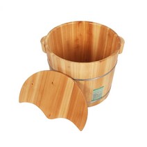 히노끼욕조 1인목욕탕 미니 자쿠지 히노키탕 나무욕조, 21cm  평평한 바닥