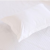 호레카클래식스 스트라이프 리조트 60수 300T 순면 베게 커버 1CM 화이트