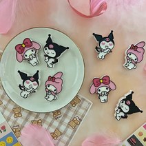 [문센트] 마이멜로디 쿠로미 2구 세트 석고방향제, 하트쿠로미, 블랙체리, 하트쿠로미