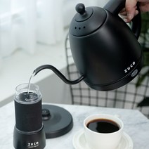 주코 핸드 드립 드립주전자 드립포트 전기드립포트 무선드립포트 ZCK-HY0114, 화이트