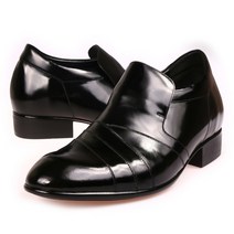 해피슈즈 96-LS-07 남성로퍼 키높이구두 7센치 신사화 국내제작 소가죽