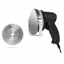 식품교반충진기 KS100E Rotisserie 상업용 전기 터키 도너 케밥 커터 나이프 Shawarma Gyros Slicer Machin, 01 Black-Serrated Blade_03 UK