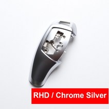 LHD RHD ABS 탄소 섬유 기어 시프트 레버 노브 커버 BMW F20 F22 F30 F35 F32 F36 F10 F18 F07 F06 F12 F01 F02 X3 X4 F25, [9] RHD Chrome Silver