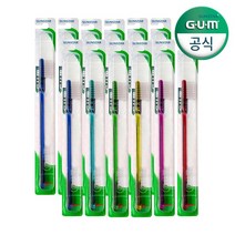 GUM 검 클래식 돔트림 칫솔 407 12개입 강한모, 없음