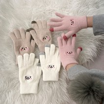 [유유존] 스마트큐티장갑 스마트폰터치 손가락 캐릭터 기모