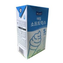 매일유업 소프트믹스 유지방 5% (m5) 1박스 소프트 아이스크림 1개 1000ml, 1000ml × 2개