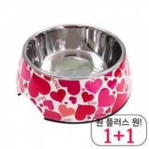 저렴 미니어처핀셔급여기 이탈리안그레이하운드급식기 중형견식판 멜라민 M, 1개