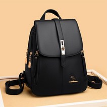 블랙 캐주얼 가죽느낌 여자 출퇴근 정장 백팩 배낭 추천 20대 30대 40대 데일리 대학생 중년여성 예쁜가방