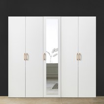 이엔 (800옷장+400거울옷장+800이불장) 2000 장롱세트 시스템장 드레스룸 장농, 화이트