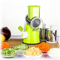 민진몰 돌돌이 회전 샐러드 마스터 만능채칼 회오리감자 야채 슬라이서 Multi Vegetable Slicer, 야채슬라이서(그린), 1개