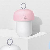 차량용 미니 가습기 국민가습기 벽에 걸어서 고리 캠핑 텐트, 핑크, USB아답터