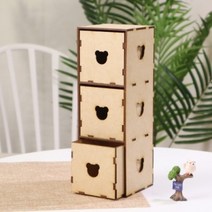 기타 DIY MDF 우드곰서랍 3구 50개