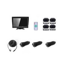 어라운드뷰 대형 화물차 4채널 블랙박스 360도 미러링, 7인치 디스플레이 + 메모리카드 없음