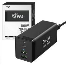 고링크 100W USB 멀티포트 충전기 데스크형 4포트(A타입 C타입), 1개
