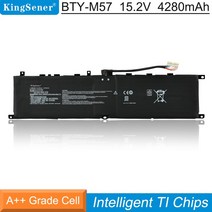 KingSener BTY-M57 노트북 배터리 MSI GP66 GP76 MS-17K3 Leopard 10UG 시리즈 15.2V 4280mAh 65Wh, CHINA, 한개옵션0