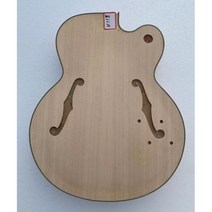 입문 일렉기타 커스텀 에피 6 현 버들랜드 일렉트릭 재즈 기타용 표준 DIY 바디 F 홀 부품 기타 재고, 라이트 옐로우