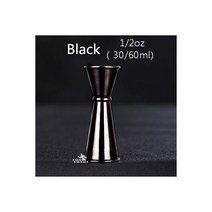 칵테일쉐이커 취미키트 칵테일 세트 일본 측정 컵 도구 바 지거 액세서리, Black 30-60ml 2