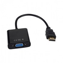 1080P HDMI 호환 VGA 어댑터 디지털-아날로그 변환기 케이블 Xbox PS4 PC 노트북 TV 박스-프로젝터 디스플레이 HDTV, 검은 색