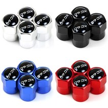 호환 4pcs 알루미늄 밸브 캡 자동차 휠 타이어 밸브 타이어 스템 에어 캡 볼보 xc60 xc90 v40 v60 s60l s80 xc80 자동차 액세서리, 은