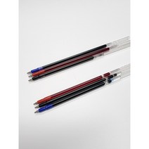 보야 0.38mm 삼색 3색 젤 잉크 중성 볼펜 (10개 Set), 리필심, 레드