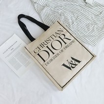 영국 V&A 뮤지엄 기념 수퍼백 캔버스백 숄더백 여성 데일리 에코백