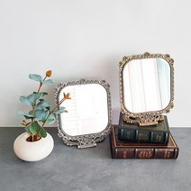 바보사랑 루비 사각 탁상 접이식 거울 2color.꾸미기 좋은날, 골드